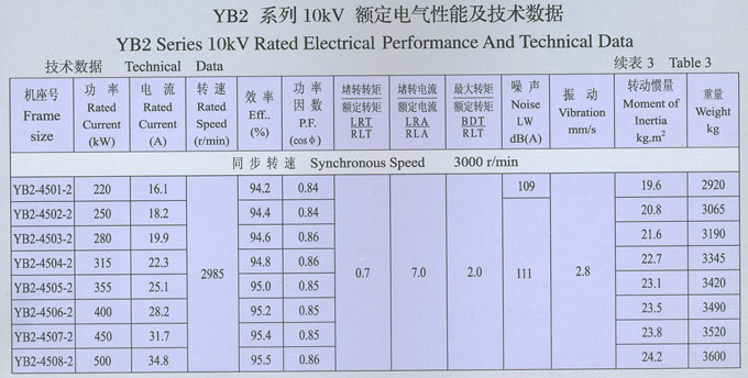 YB2系列高壓隔爆型三相異步電動機(jī)10KV